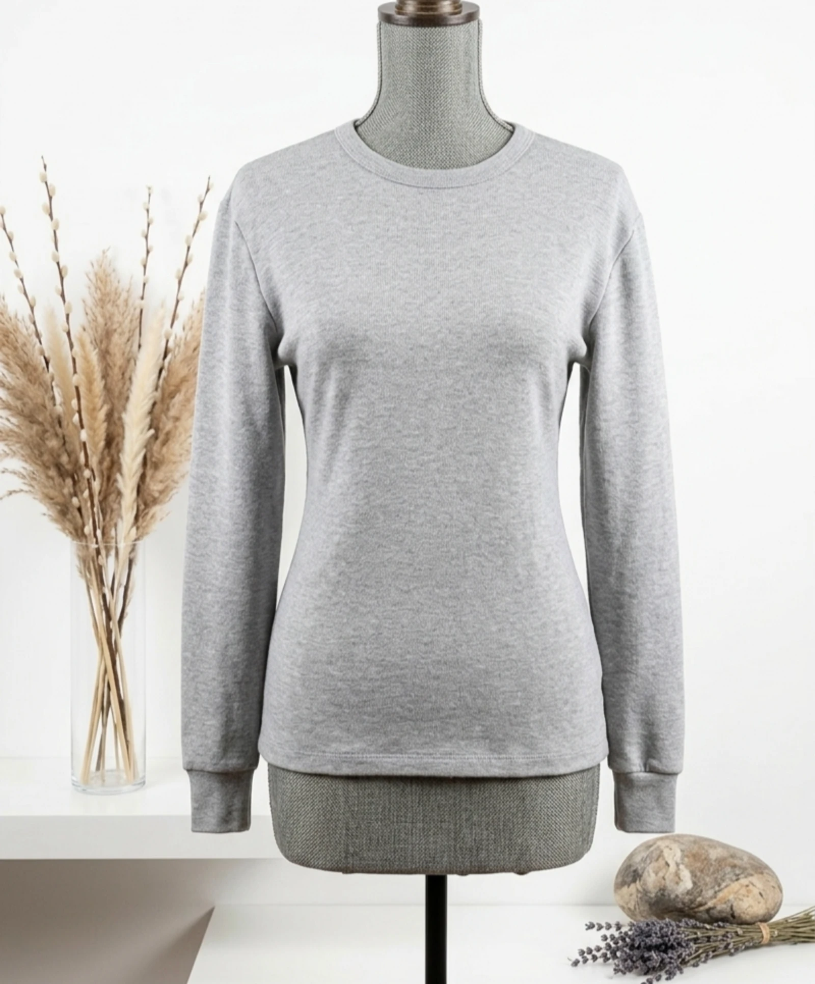 🩶 sudadera de jogging gris claro para mujer T38 🩶 – photo 4